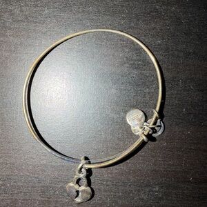 Alex and ani silver Heart locket Charm Bangle Bracelet